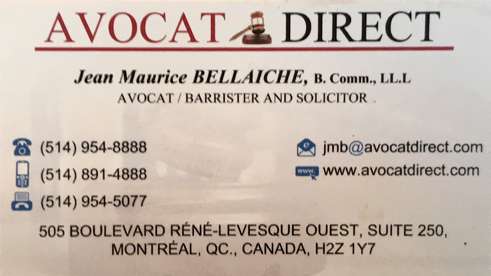 AVOCAT DIRECT- BELLAICHE JEAN MAURICE-LAWYER